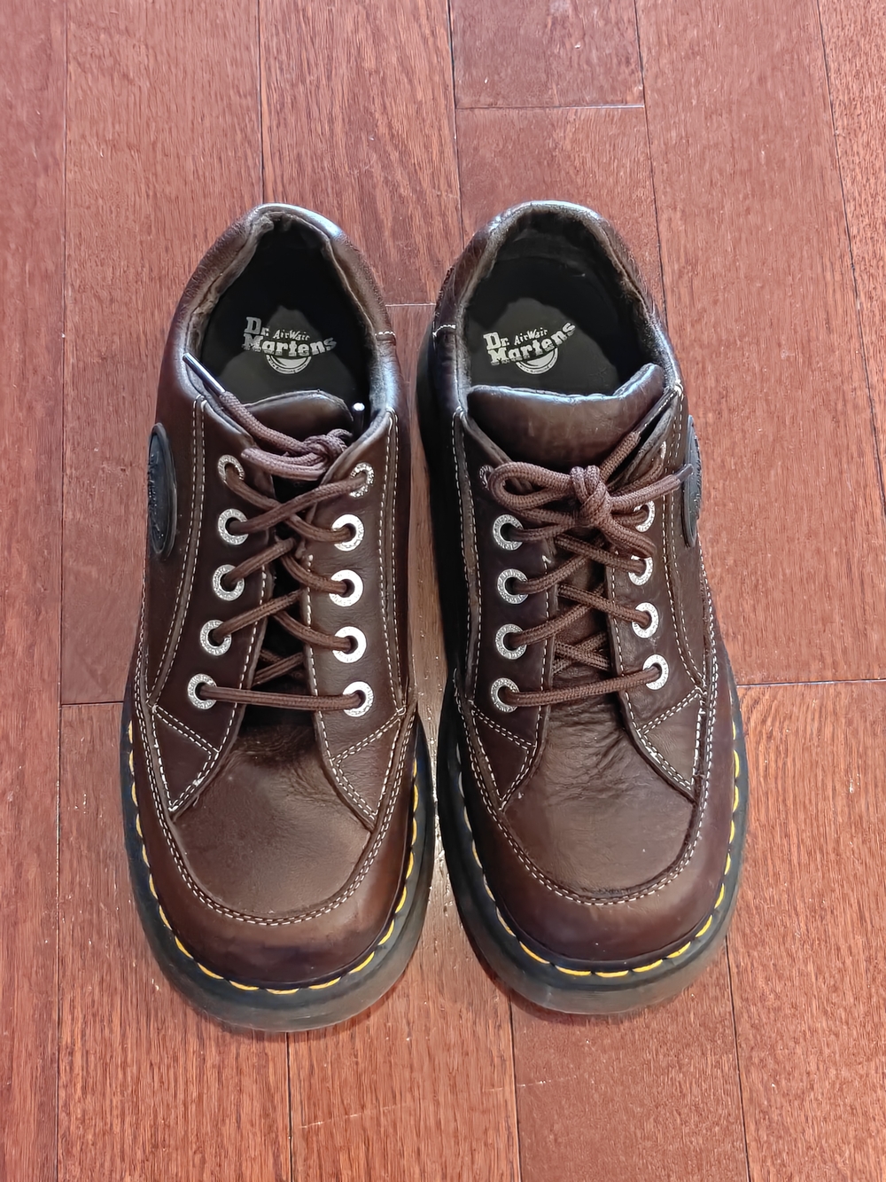 Dr. Martens Buzz 51 Chunky Platform Shoes Dark Brown Leather Women’s US 8 - Picture 2 of 9